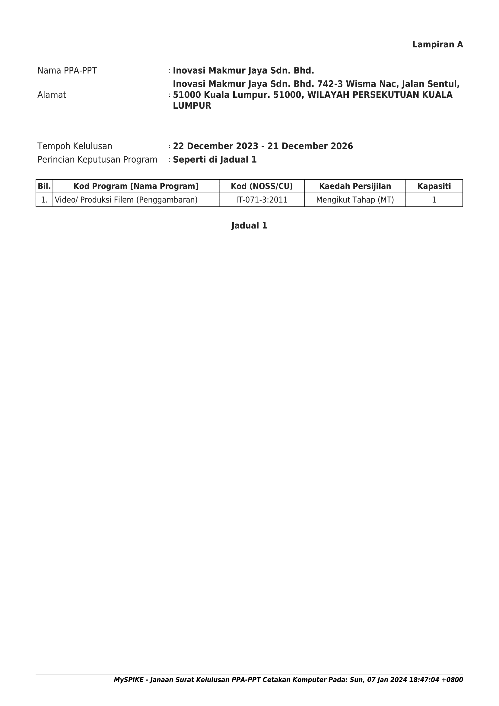 Pentauliahan Tahap 3
